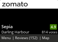 Sepia Menu, Reviews, Photos, Location and Info - Zomato