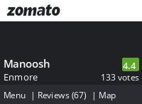 Manoosh Menu, Reviews, Photos, Location and Info - Zomato