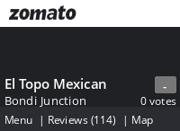 El Topo Menu, Reviews, Photos, Location and Info - Zomato