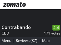 Contrabando Menu, Reviews, Photos, Location and Info - Zomato