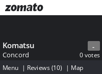 Komatsu Menu, Reviews, Photos, Location and Info - Zomato