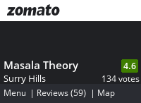 Masala Theory Menu, Reviews, Photos, Location and Info - Zomato